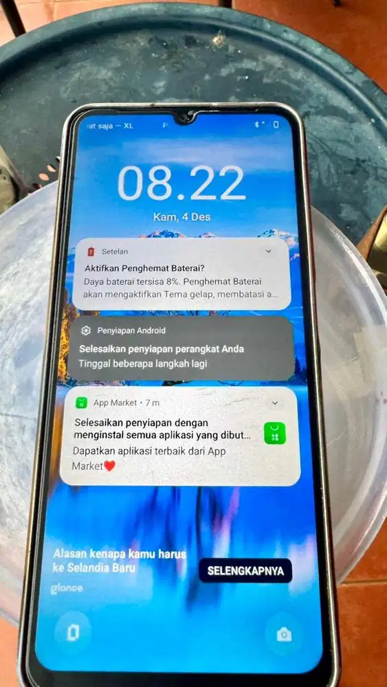 Realme Note 60x warna Wilderness Green.