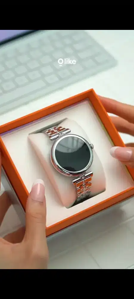 Smartwatch Olike FL01 Ultra bulat kecil