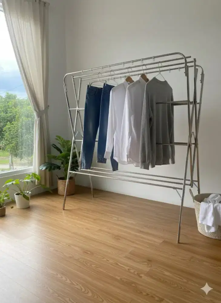 Jemuran baju stainless steel minimalis