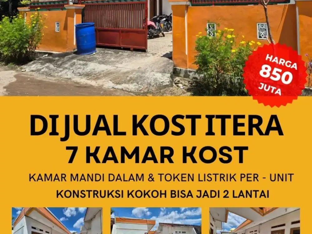 Rumah kos murah itera