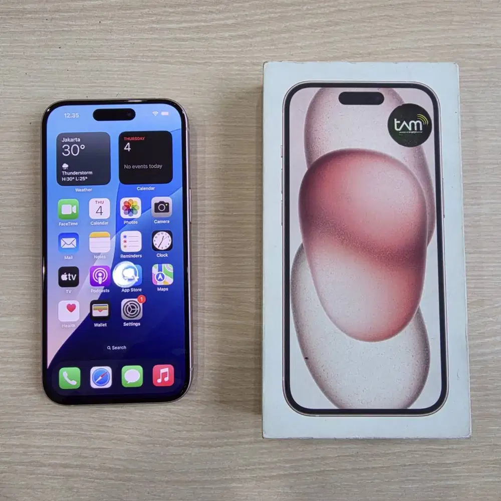 Iphone 15, Pink 128GB Pemakai Langsung Tangan Pertama