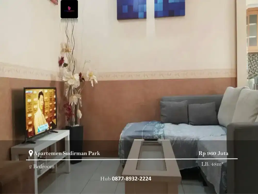 Dijual Apartement Sudirman Park High Floor 2BR Full Furnished