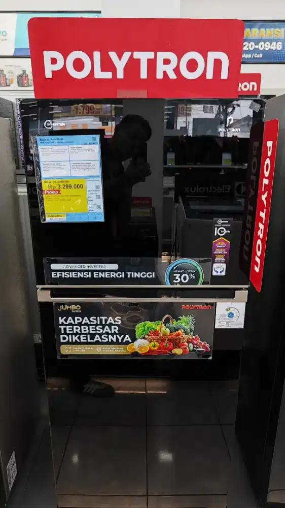 Kulkas Polytron 186L Inverter, bisa dicicil pakai Shopee Pay Later