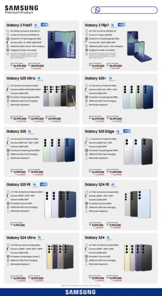 PROMO KREDIT HP SAMSUNG GALAXY SERI S TANPA DP! BUNGA 0%