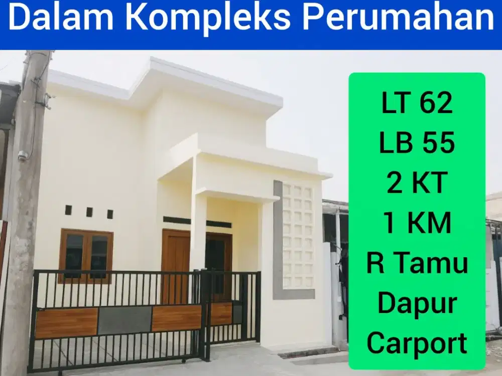 Rumah Baru Siap Huni Perumahan VGH 1 Kebalen Bekasi, CASH dan KPR