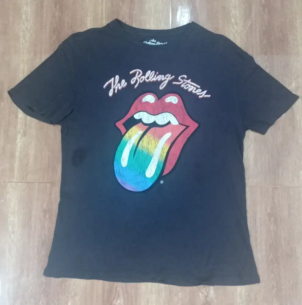 Kaos rolling Stone merek pull & bear original