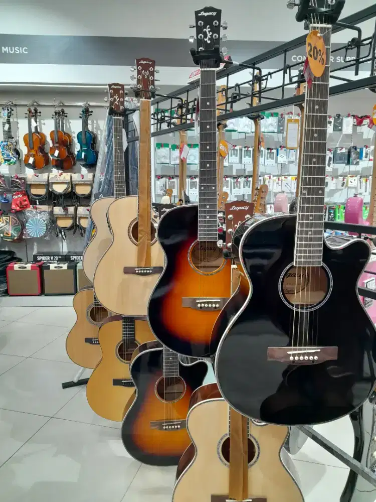 Promo cicilan legacy acoustic guitar cutaway mug 305c bk