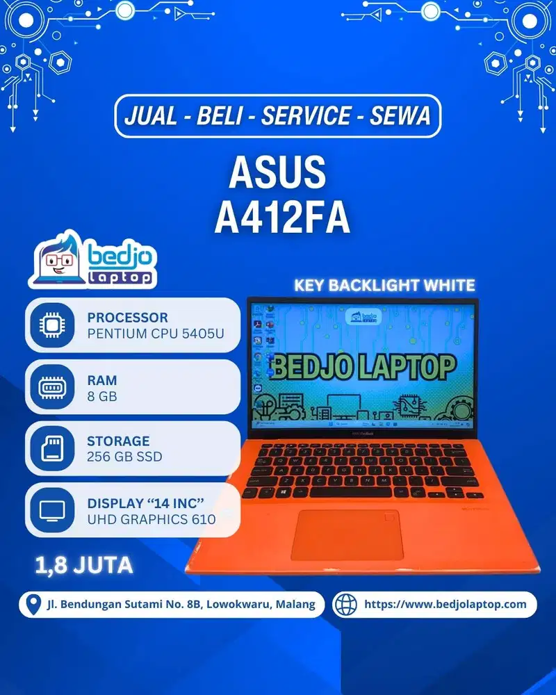 ASUS VIVOBOOK A412FA PALING MENYALA!, Asus A412FA Tahan Banting
