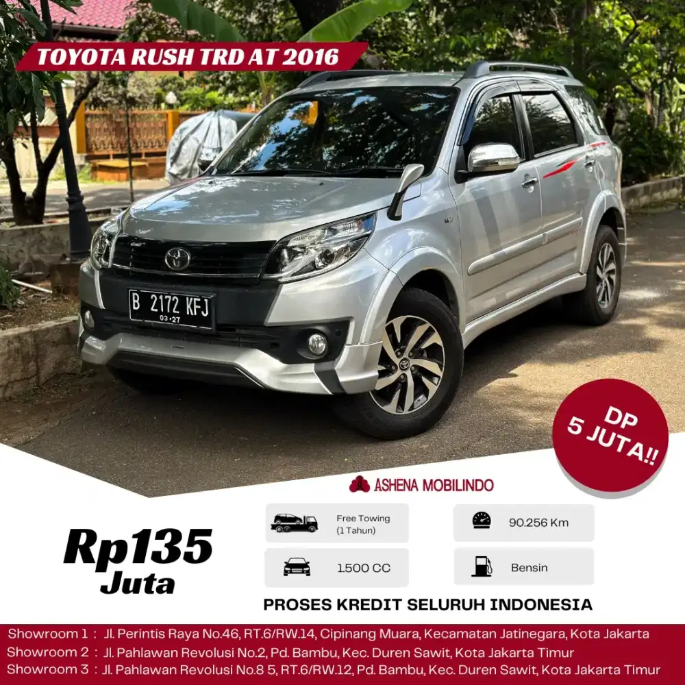 Rush TRD Sportivo AT 2016 Silver DP 5jt Cash Atau Kredit Terbaik SeOLX