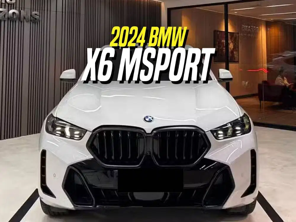 BMW X6 xDrive40i M Sport 2024 NIK 2023 White on Black Putih X 6 MSport