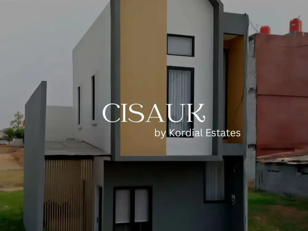 RUMAH CISAUK VIEW DANAU DENGAN KONSEP SKANDINAVIAN 2 LANTAI