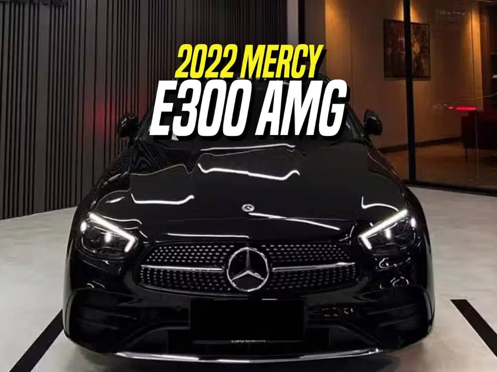 Mercedes Benz E300 AMG 2022 Black Hitam Mercy E 300