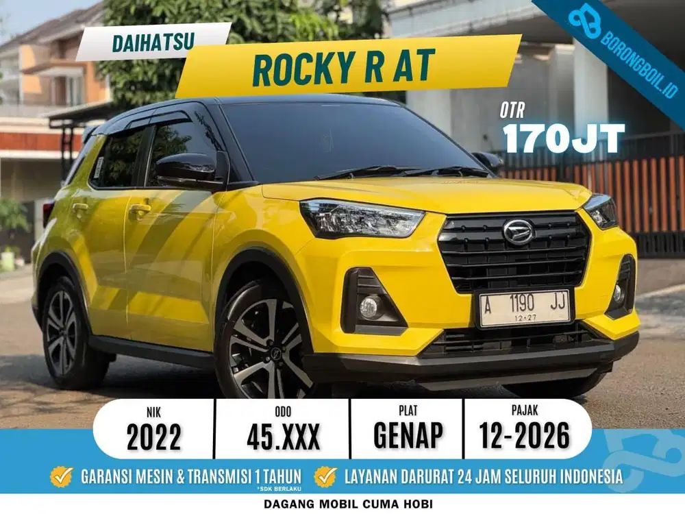 DAIHATSU ROCKY R AT 2022 KUNING ISTIMEWA LOW KM SIAP PAKAI