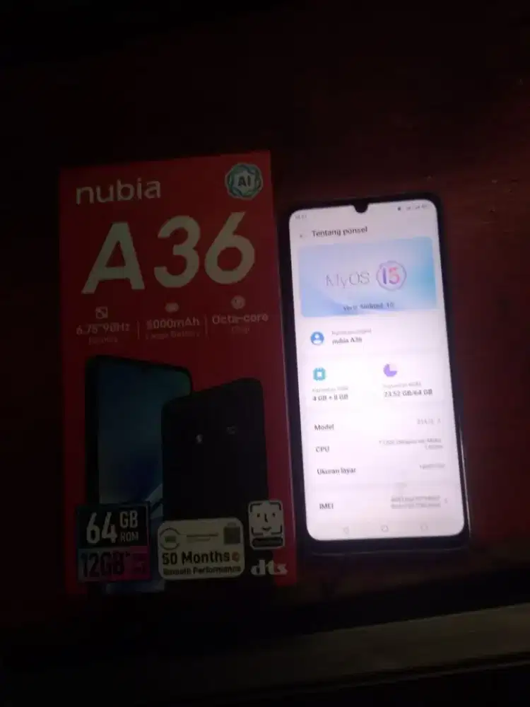 Dijual HP nubia a36