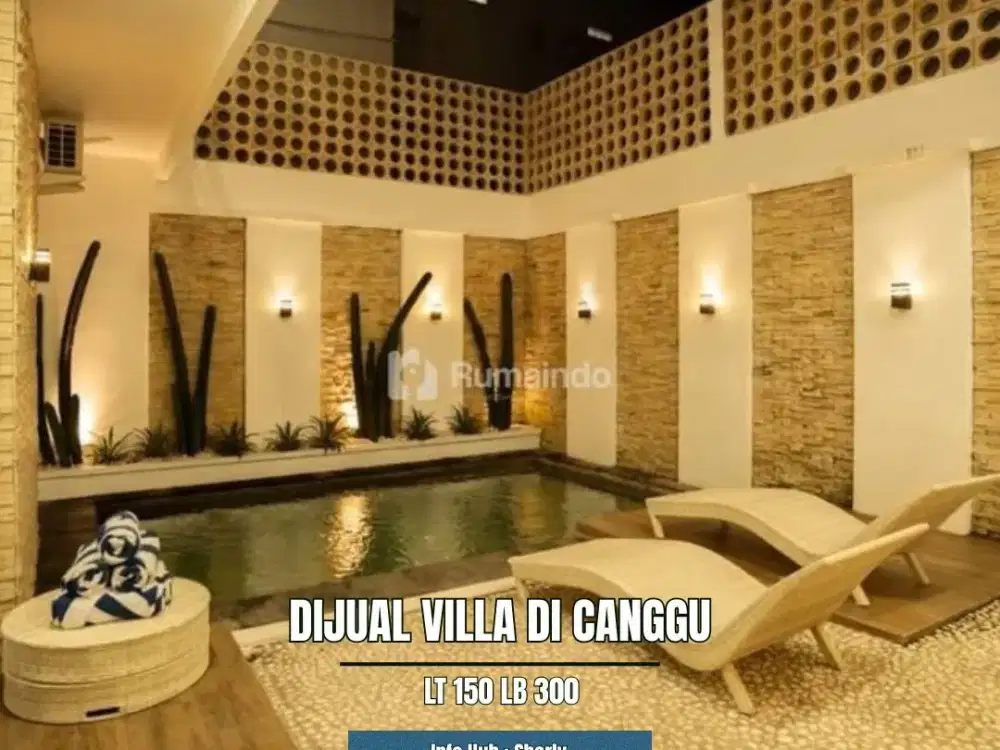 DIJUAL CEPAT VILLA NYAMAN DI CANGGU, LOKASI STRATEGIS