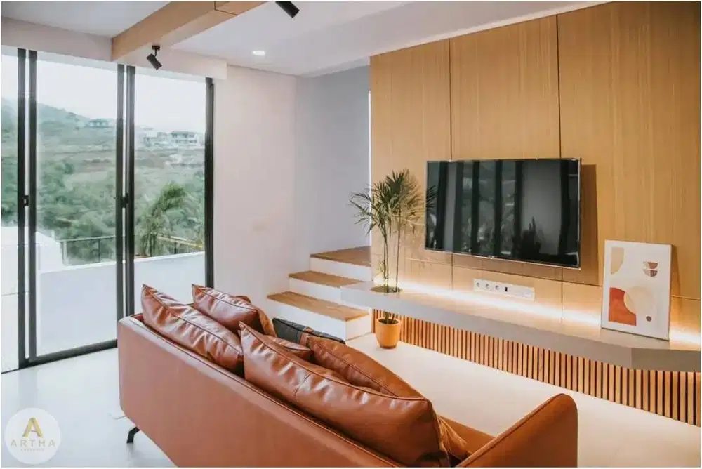 villa di dago village deengan kolam renang dan rooftop