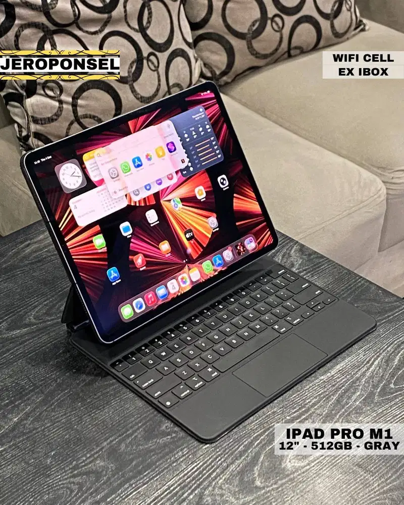 IPAD PRO M1 12,9 INCH 512GB WIFI CELLULAR IBOX BH 97% + MAGIC KEYBOARD