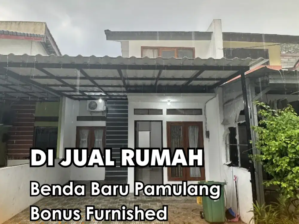 Dijual !!! Rumah Ready Benda Baru Pamulang Bonus Furnished