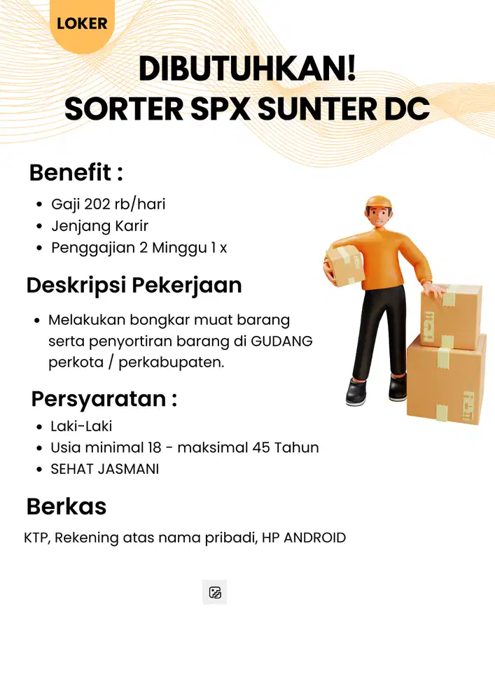 SORTER GUDANG SPX DC SUNTER, JAKARTA UTARA