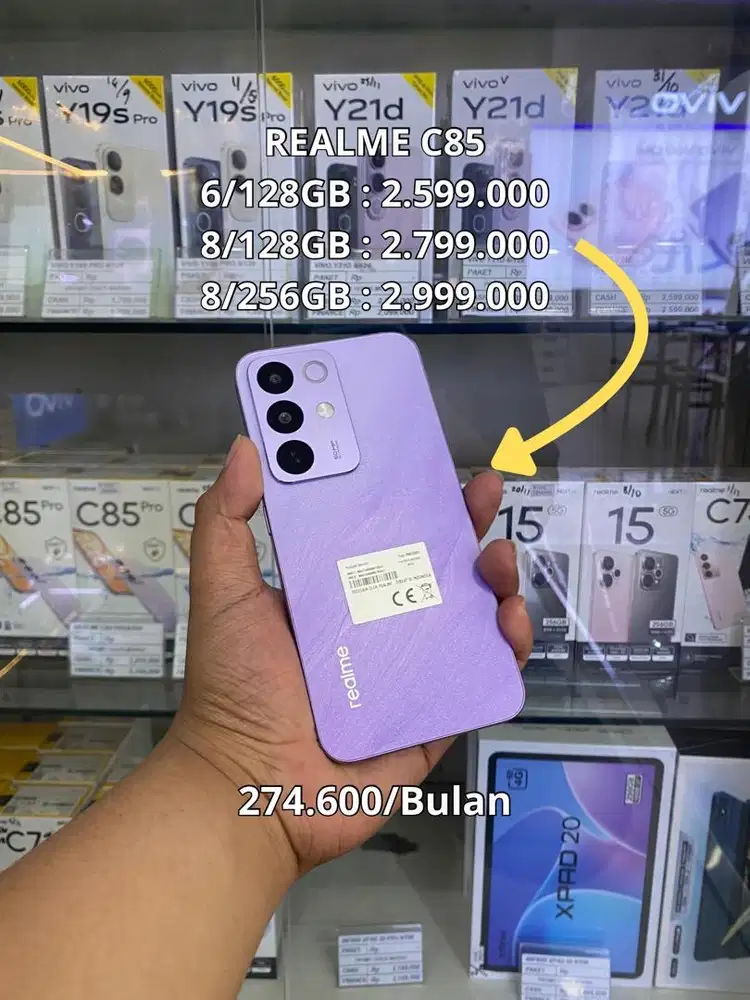 REALME C85 BISA KREDIR ATAU CASH TANPA DP DAN BUNGA CUKUP KTP AJA