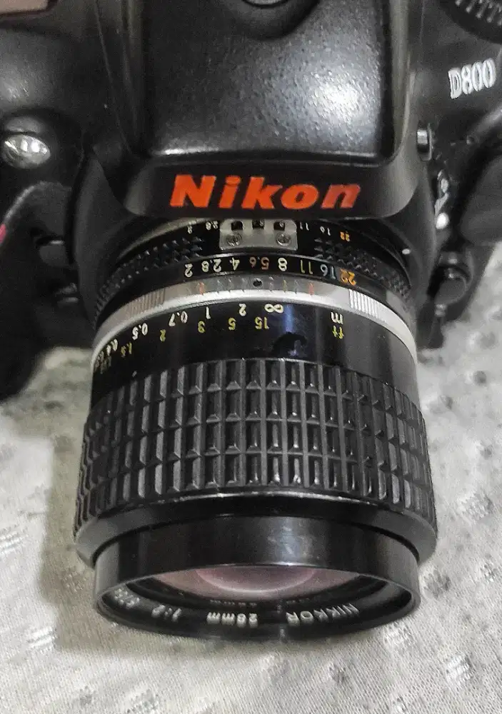 Lensa wide manual nikkor 28 f/2