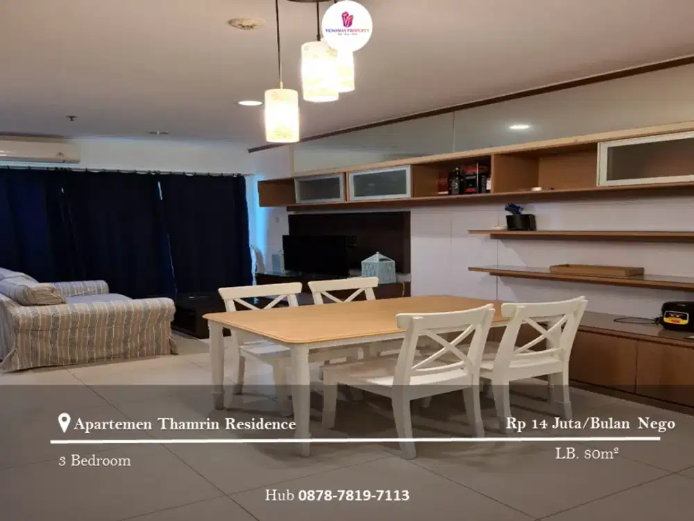 Disewakan Apartement Thamrin Residence Premiere 2BR Furnished