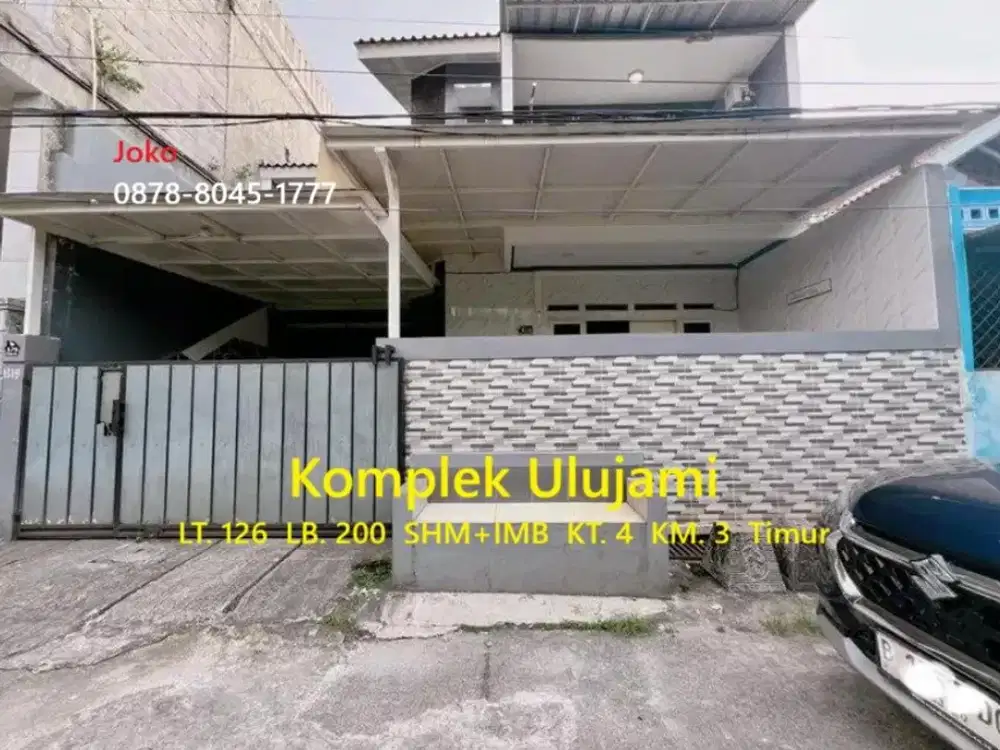 Jual Rugi..Rumah 2 Lt di Komplek Ulujami, Kebayoran Lama, Jakarta Selatan