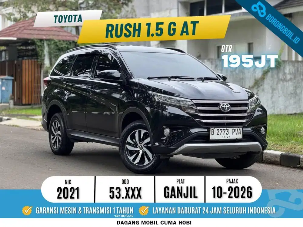 Toyota Rush 1.5 G AT 2021 Hitam