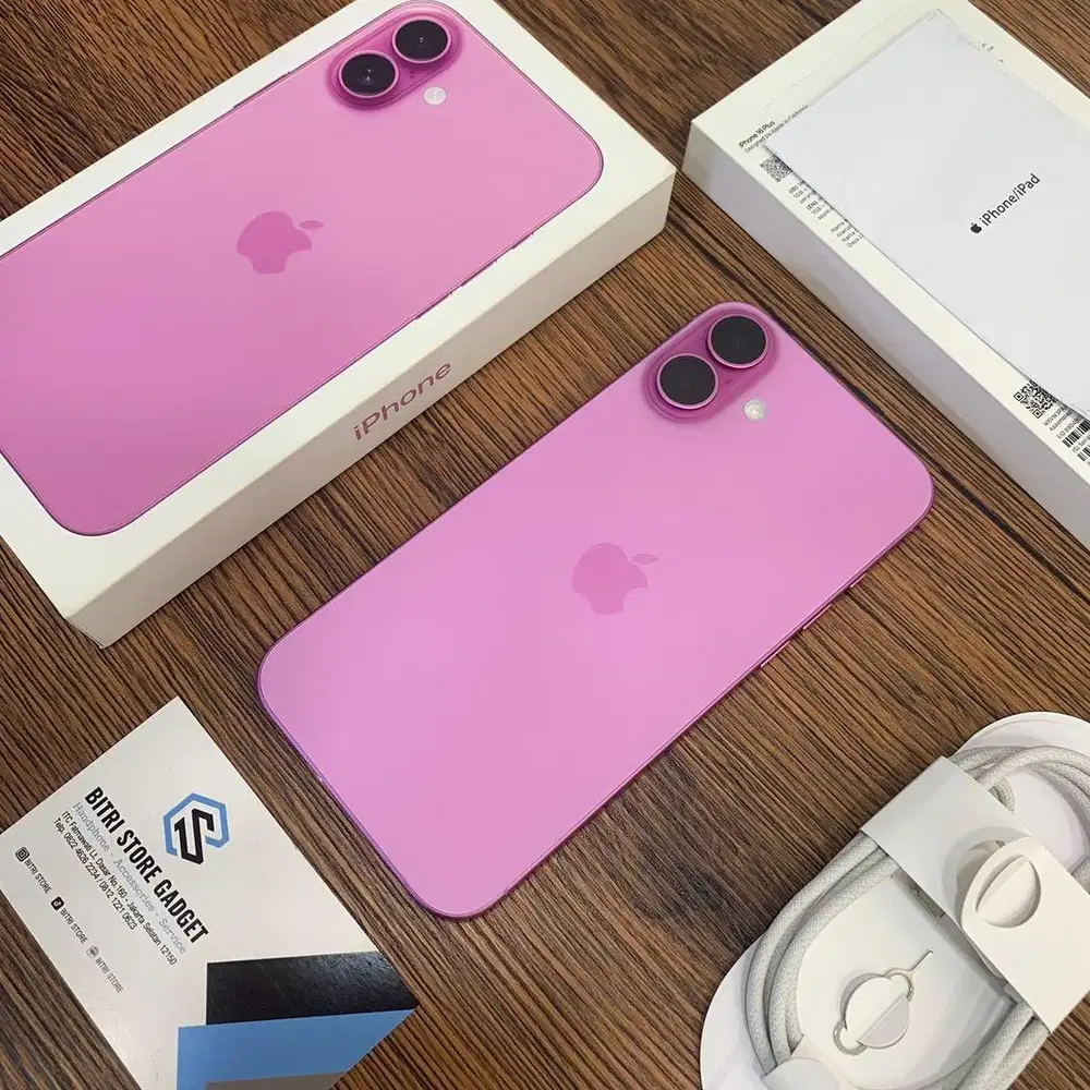 iPHONE 16PLUS 128GB PINK | iBOX | GARANSI PANJANG