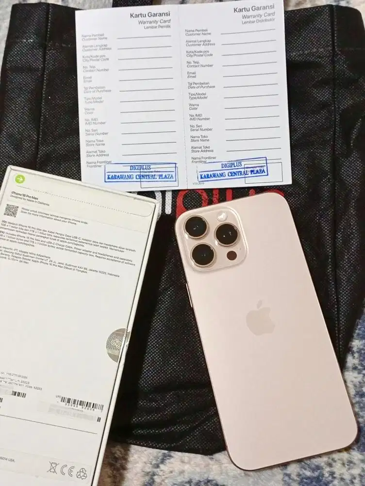 Jual iphone 16 Pro Max 256 gb Mulusss