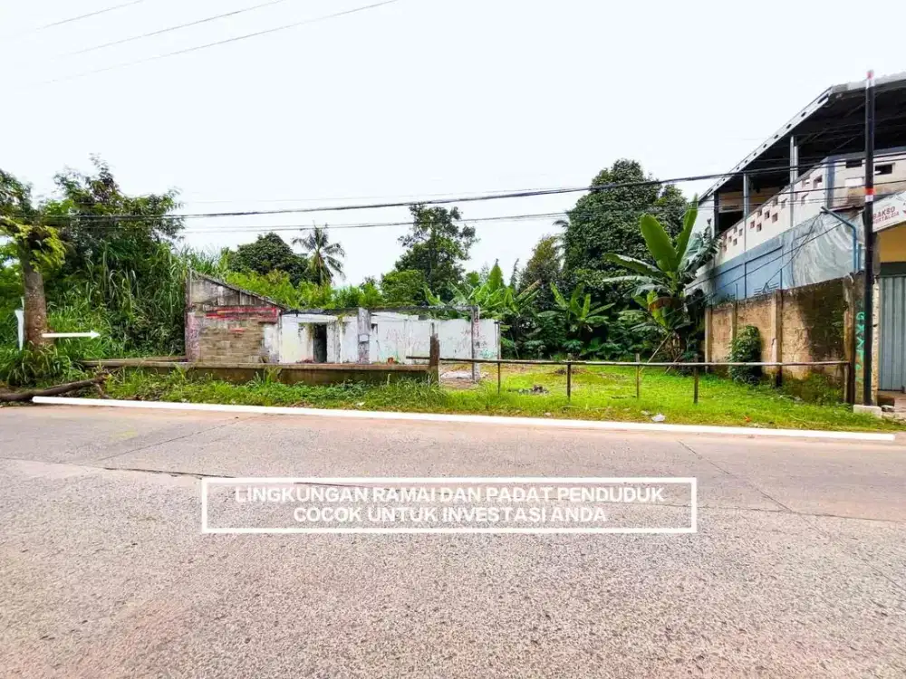 TANAH MURAH BERADA DI JALAN RAYA UTAMA HAJI MIING DESA KARIHKIL CISEENG TANAH DATAR BAGUS LOKASI