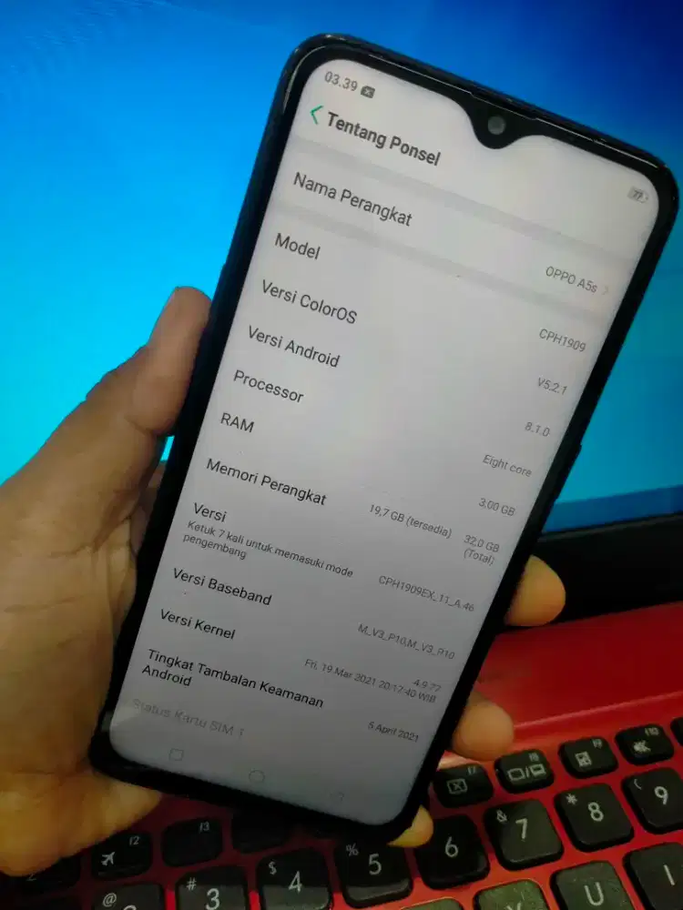 HP OPPO A05S RAM 3/32GB