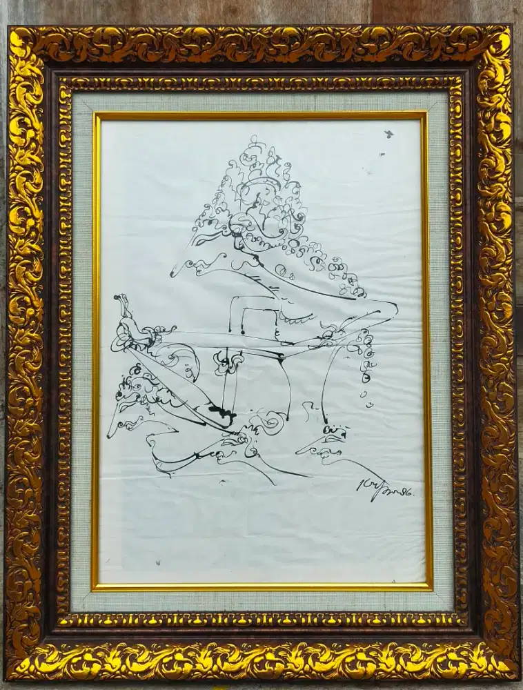 Lukisan Drawing / Sket Koboe Sarawan