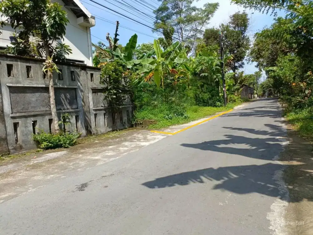 Tanah 205m² Jl Purbaya, 5 Menit Pemda Sleman, Cocok Hunian/Kost