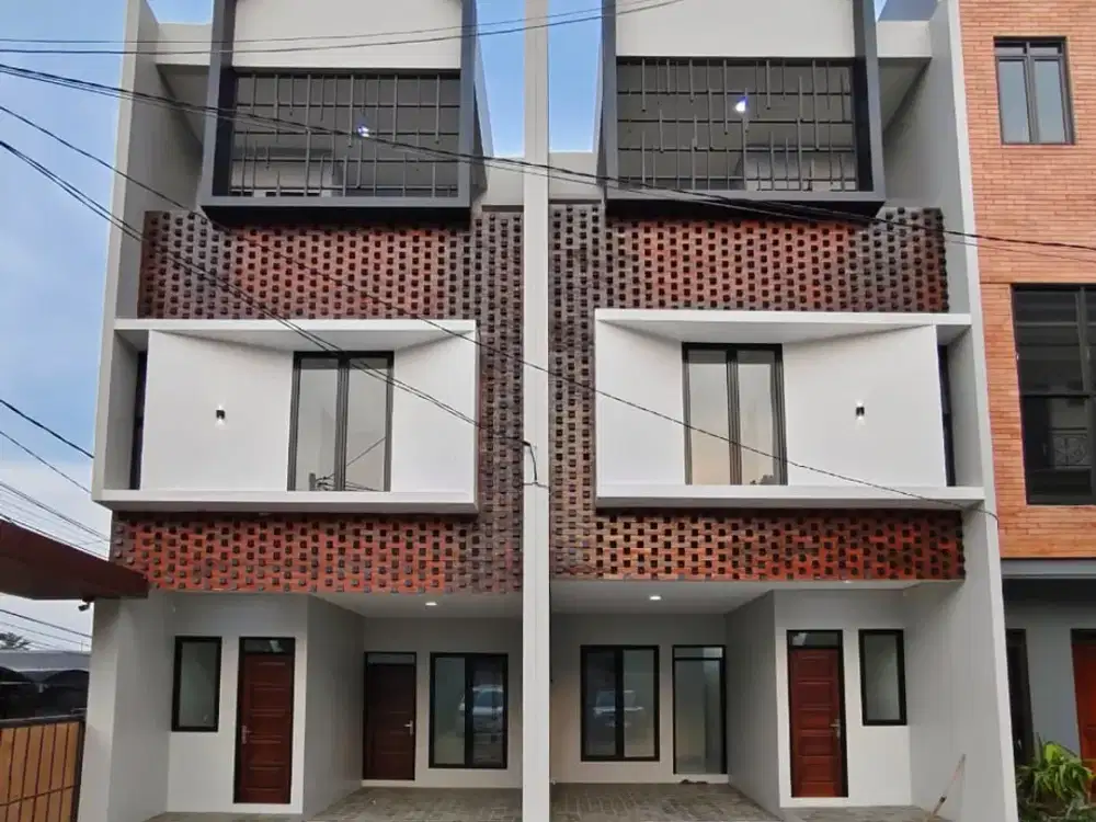 RUMAH BARU MODERN 3 LANTAI CLUSTER MINIMALIS STRATEGIS DI JATIPADANG DEKAT PEJATEN VILLAGE JAKSEL