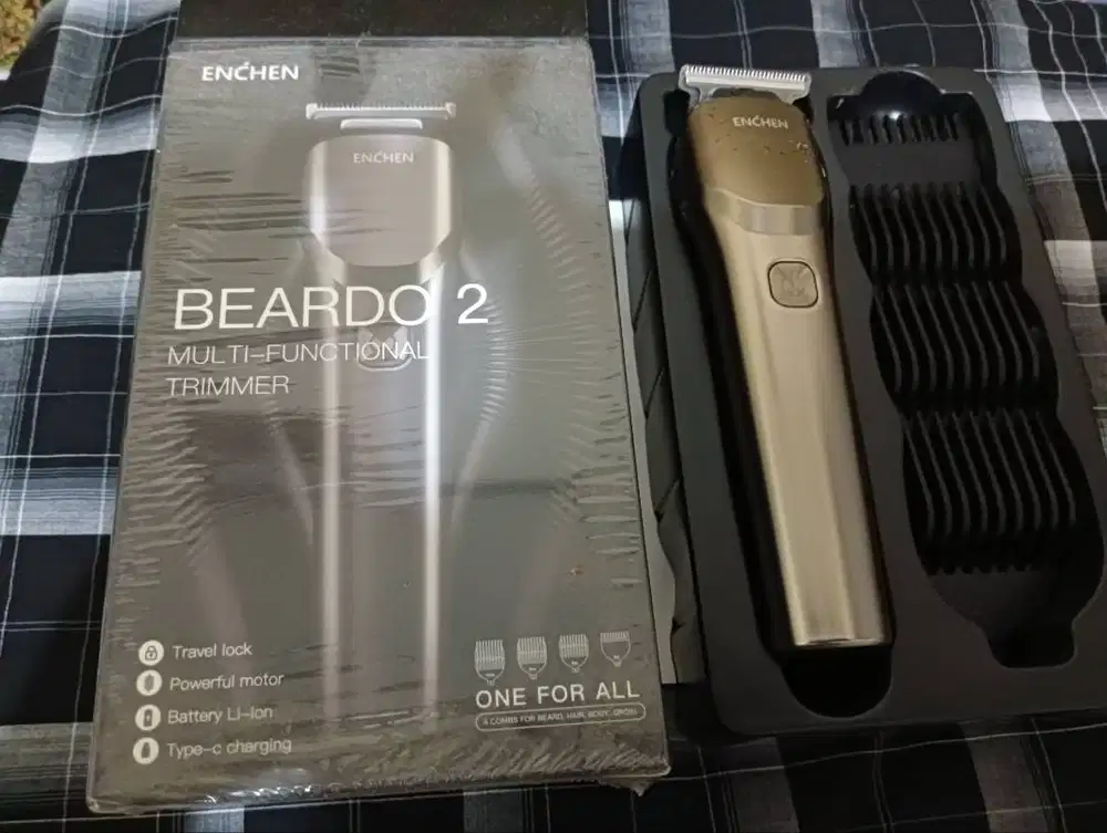Alat Cukur Rambut Merk Enchen Beardo 2 Rechargeable TipeC Baru