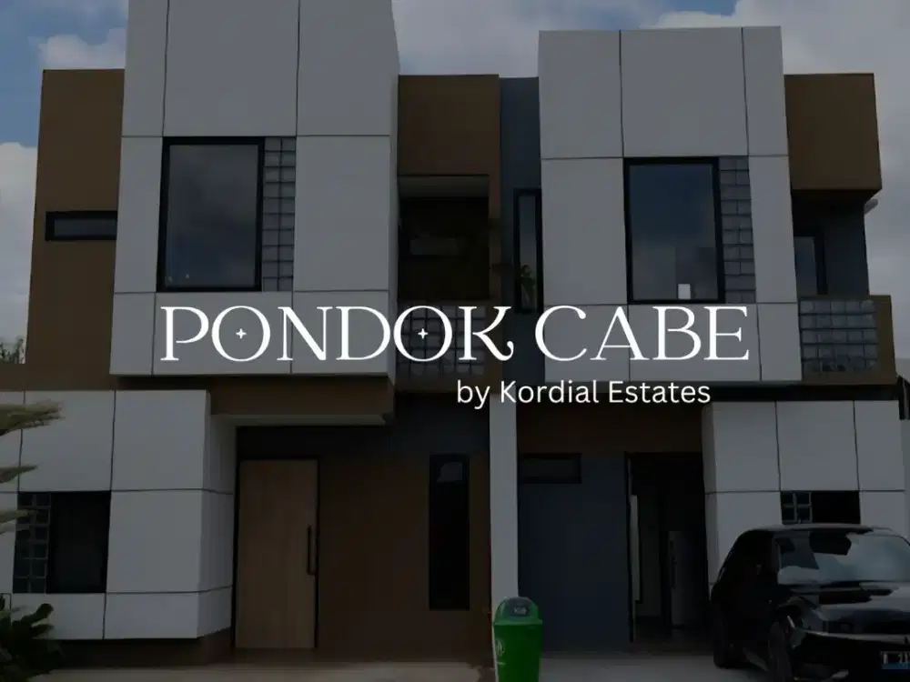 RUMAH PONDOK CABE KONSEP MODERN MINIMALIS 2 LANTAI 15 MENIT KE PINTU TOL