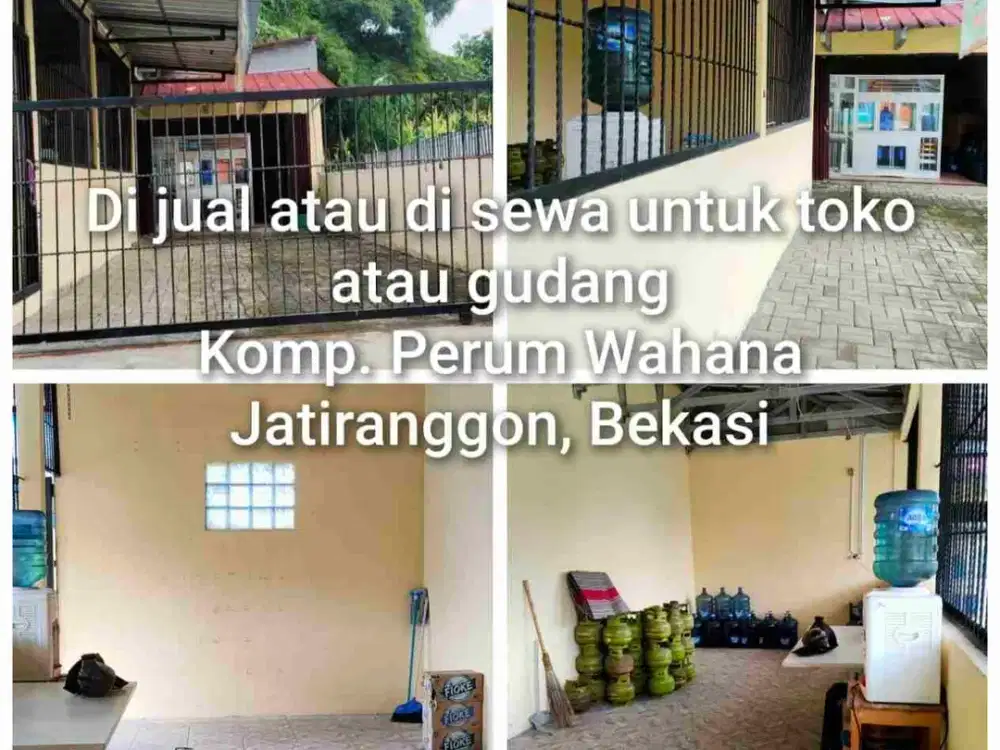 Di sewa atau di Jual untuk Gudang atau Toko