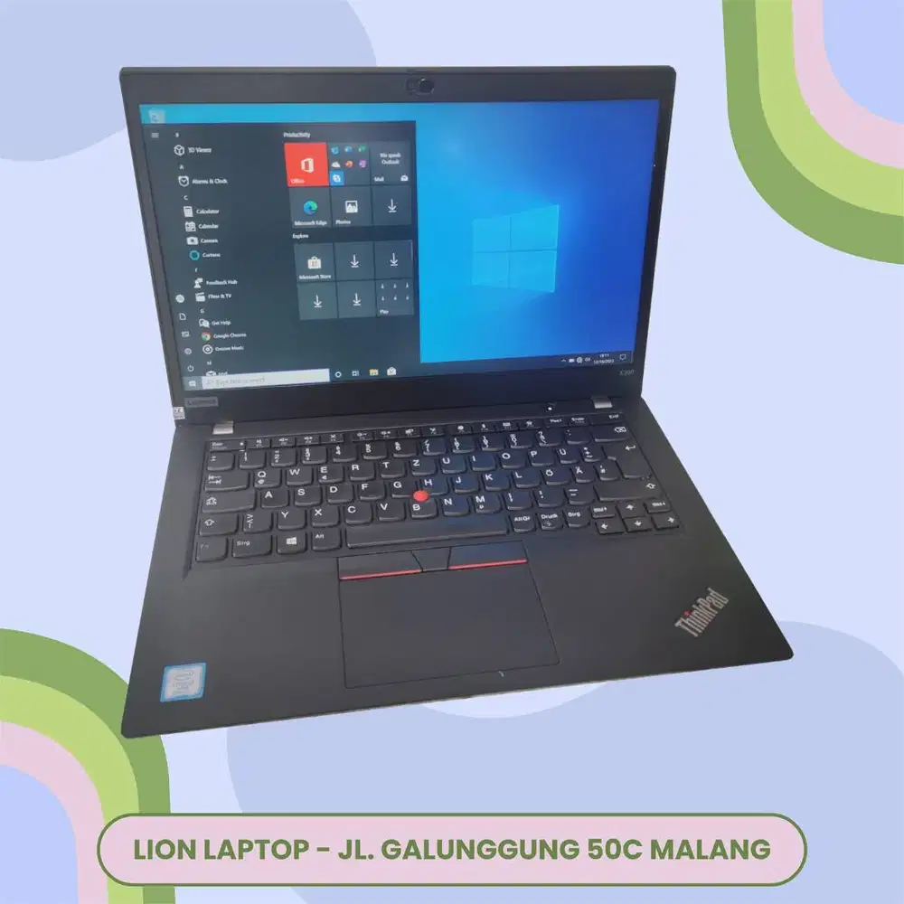 RAM 16GB SSD 256GB Core i5 Gen 8 Slim Lenovo Thinkpad X390 [04|12]