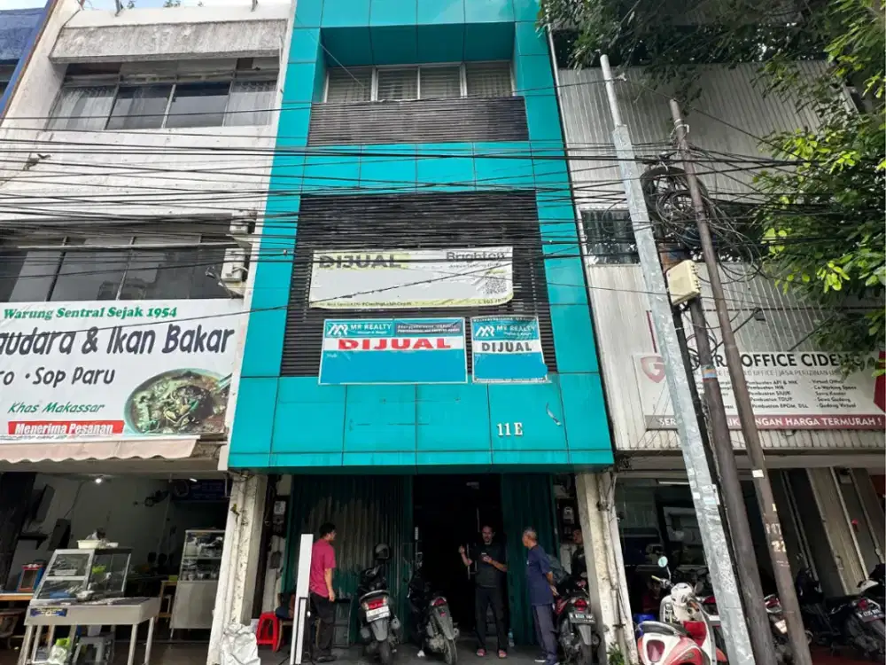 Dijual! Ruko 4 Lantai Posisi Strategis Pinggir Jalan Raya Area Gambir, Jakarta Pusat