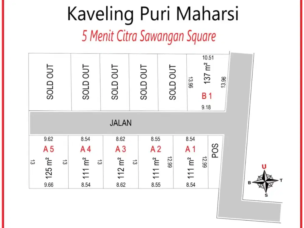 Tanah Investasi 3 Menit RSUD Kota Depok Sertipikat SHM