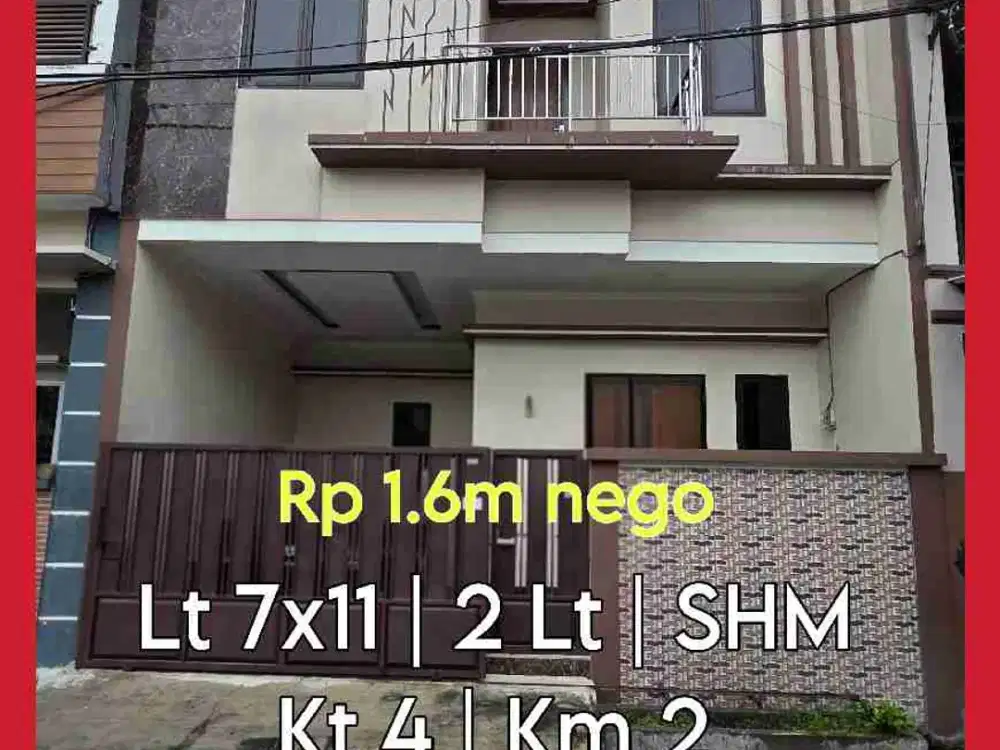 Wilson Rumah baru murah uk 7x11 di poris indah