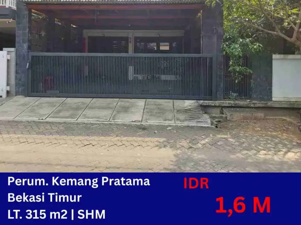 LELANG RUMAH DI PERUMAHAN KEMANG PRATAMA RAWALUMBU BEKASIN