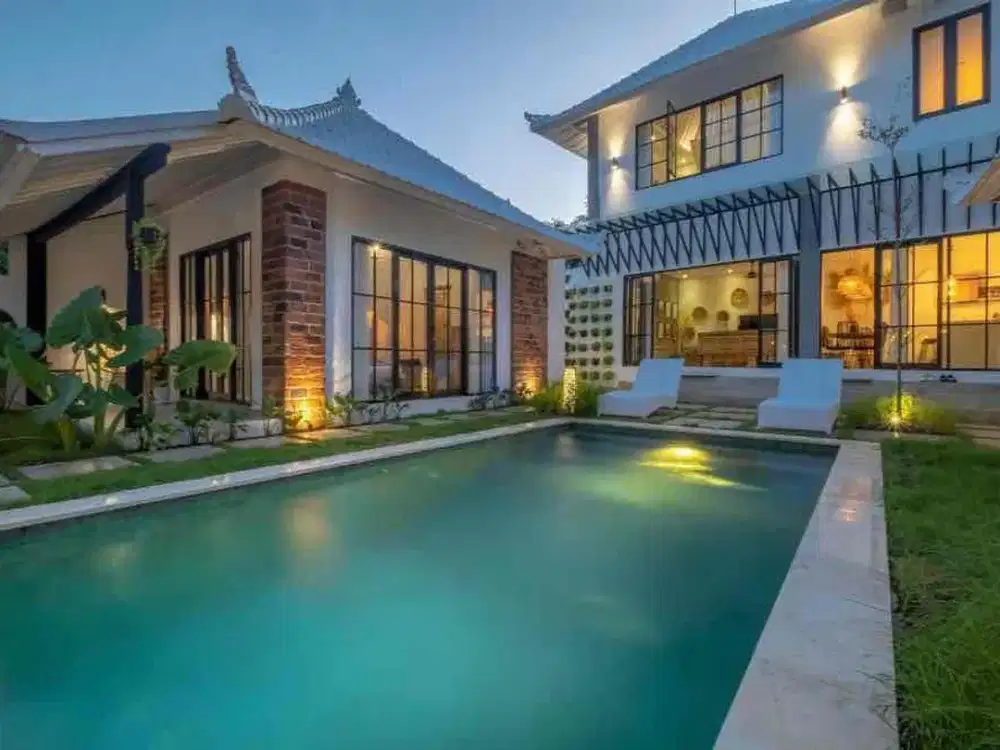 Villa modern minimalis di tumbak bayuh canggu dekat cemagi prerenan seseh batu bolong beach bali