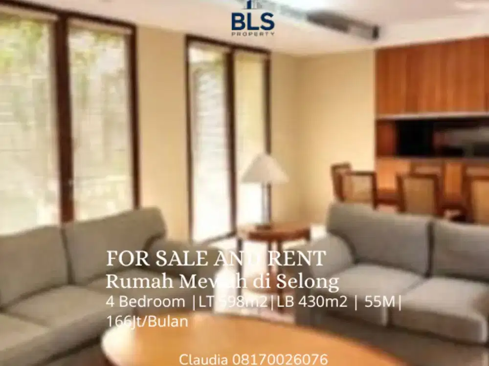 FOR SALE AND RENT House Bright House With Nice Lay-Out & Beautiful Garden