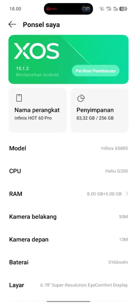 Infinix HOT 60 Pro 8/256 Fullset
