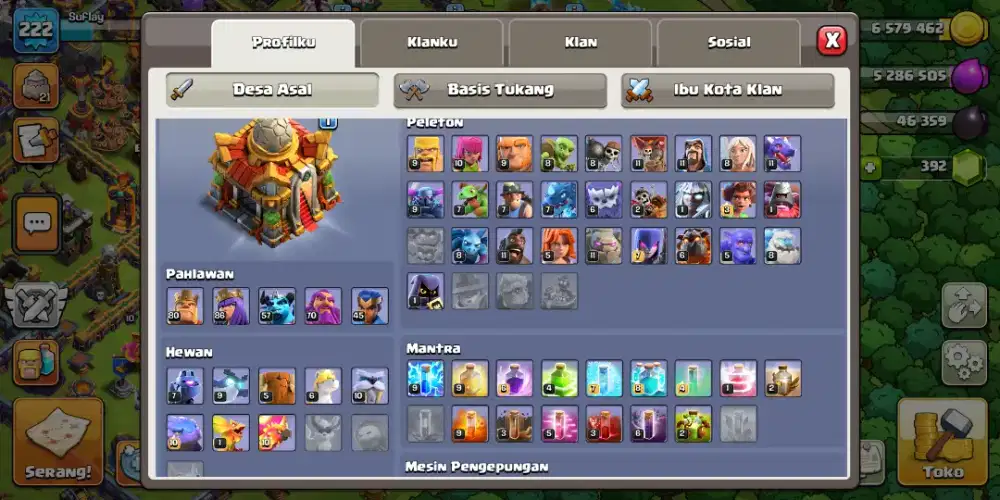 Game coc semi max murah meriah