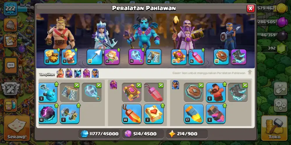 Game coc semi max murah banget bonus akun sepuh TH9 prematur