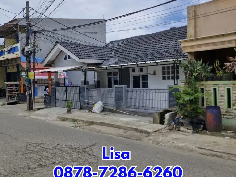 DISEWAKAN RUMAH PINGGIR JALAN FULL HOOK FULL RENOV