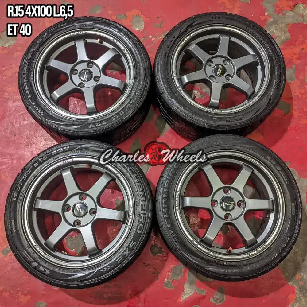 VELG TE37 R15 GUNMETAL